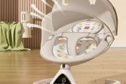 Шезлонг BabyStar электронный бежевый