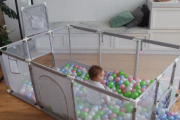 Игровой манеж 235x129x66 см, серый