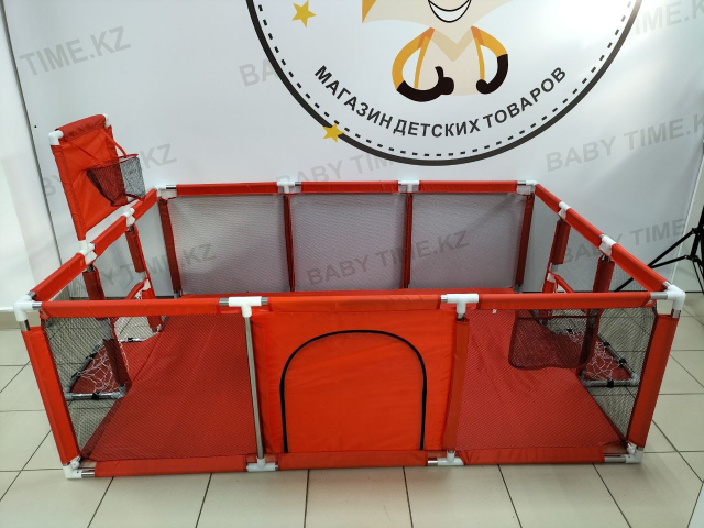 Игровой манеж 235x129x66 см, красный