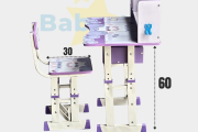 Растущая парта BS-301, 70x45x60 см, фиолетовый