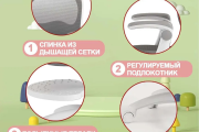 Детское компьютерное кресло ETYXWB, серый