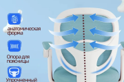 Детское компьютерное кресло HELE ETY2024012, голубой